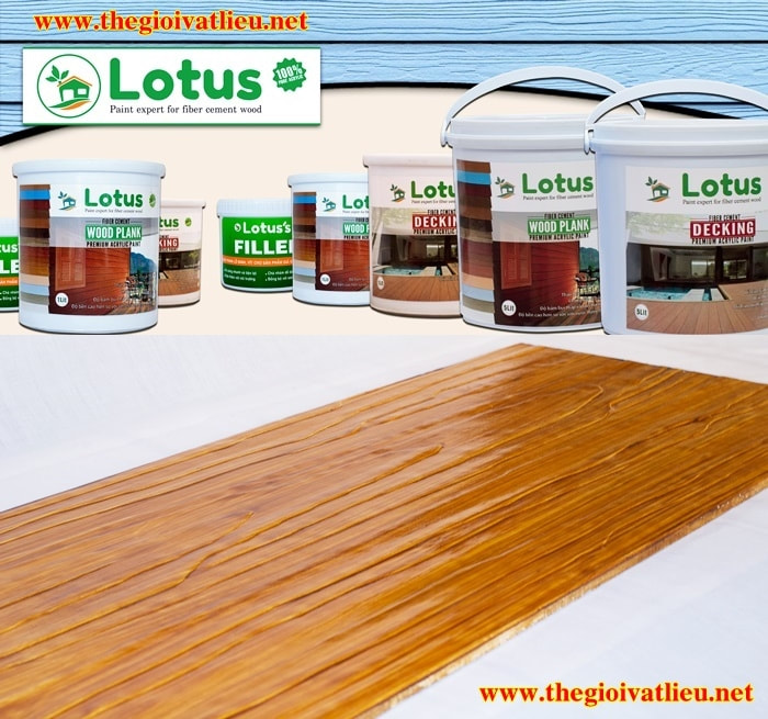 Báo giá sơn giả gỗ Lotus chất lượng cao