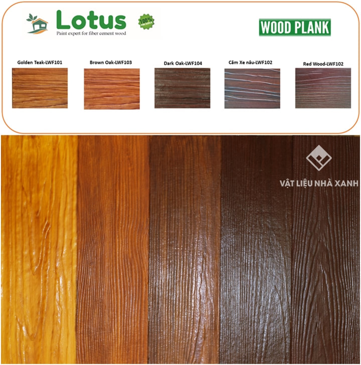 Báo giá sơn giả gỗ Lotus chất lượng cao