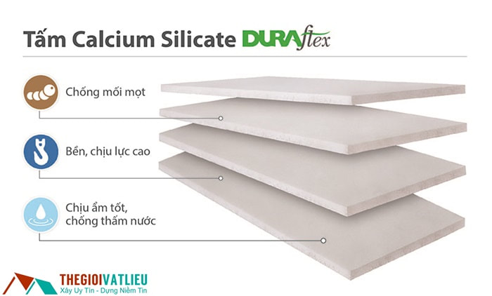 Tấm Duraflex làm sàn trần vách chịu nước chống cháy