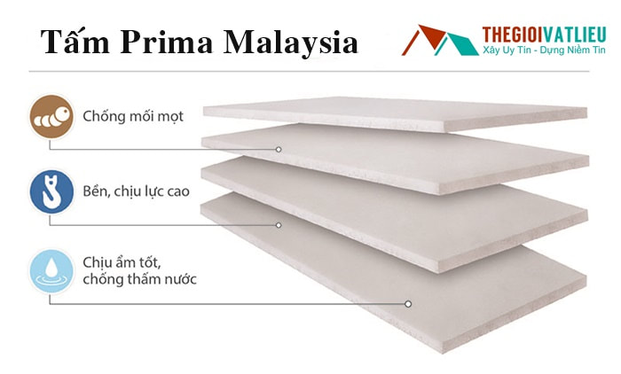 Tấm Prima Malaysia làm sàn trần vách chịu nước giá rẻ