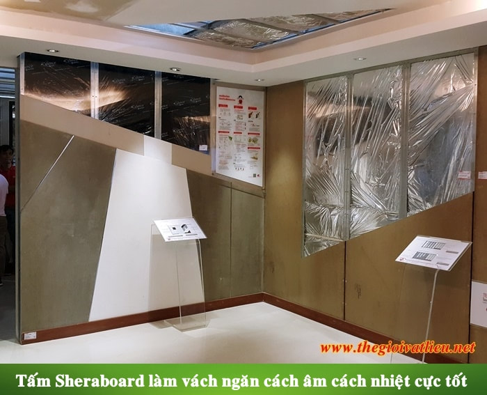 Tấm Sheraboard Thái Lan làm sàn trần vách